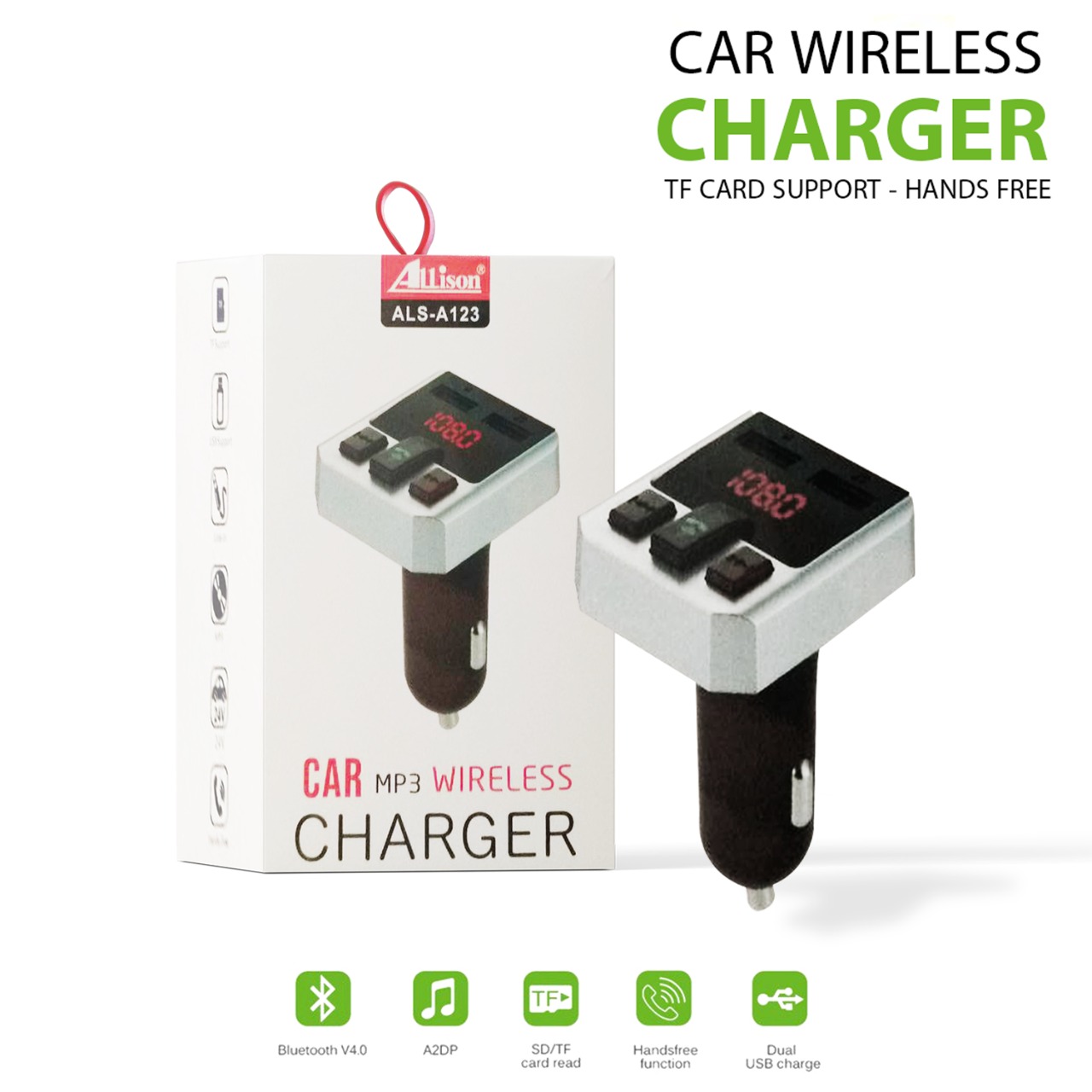 Allison ALS-A123 Car MP3 Wireless Charger