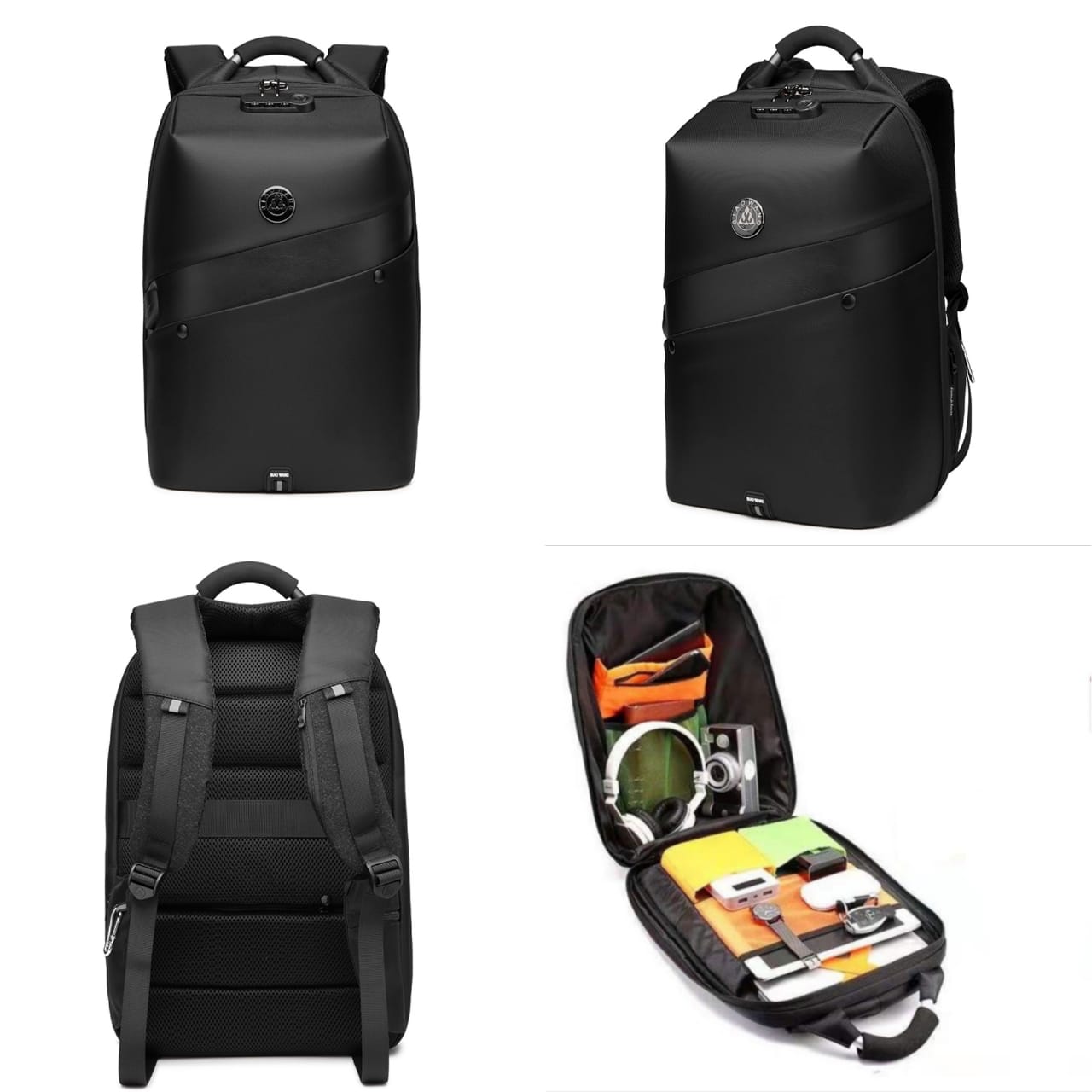 BIAO WANG WATERPROOF ANTI-THEFT BACKPACK USB CHARGER
