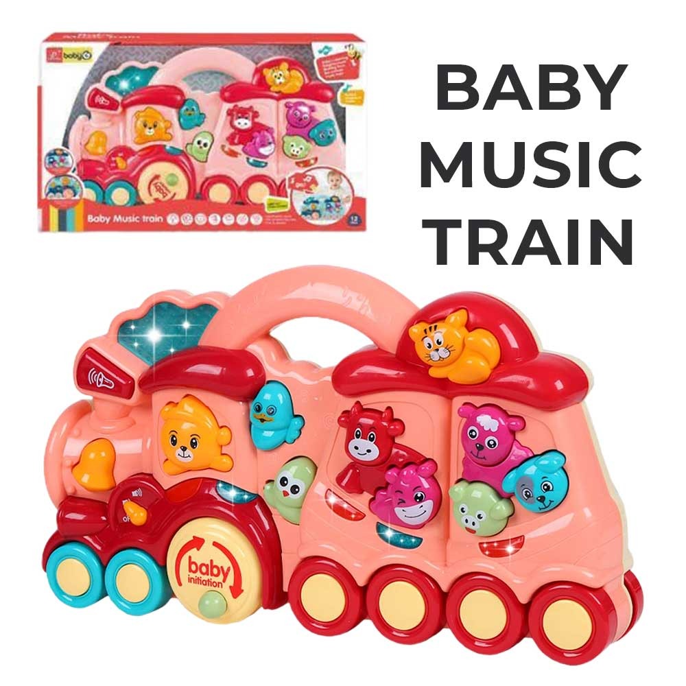 Baby Music Train,Light and Music Function Train,Baby Learning Enlightenment Starting Form The Cartoon Music Train