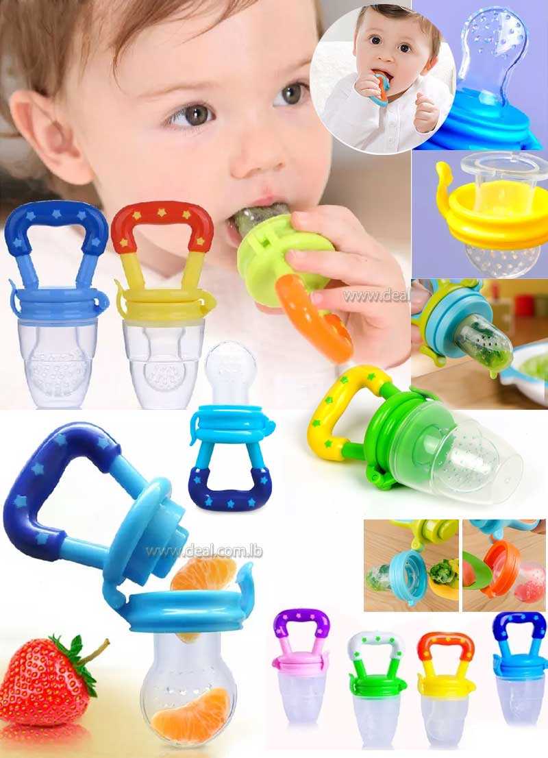 teether baby food Silicone Supplement Food Pacifier Baby Fruit Teether
