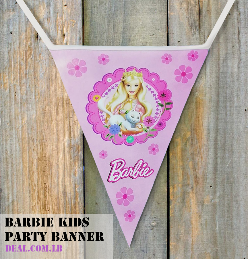 Barbie Kids Party Banner