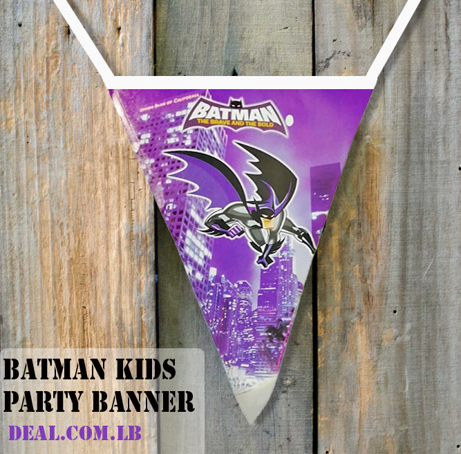 Batman Kids Party Banner