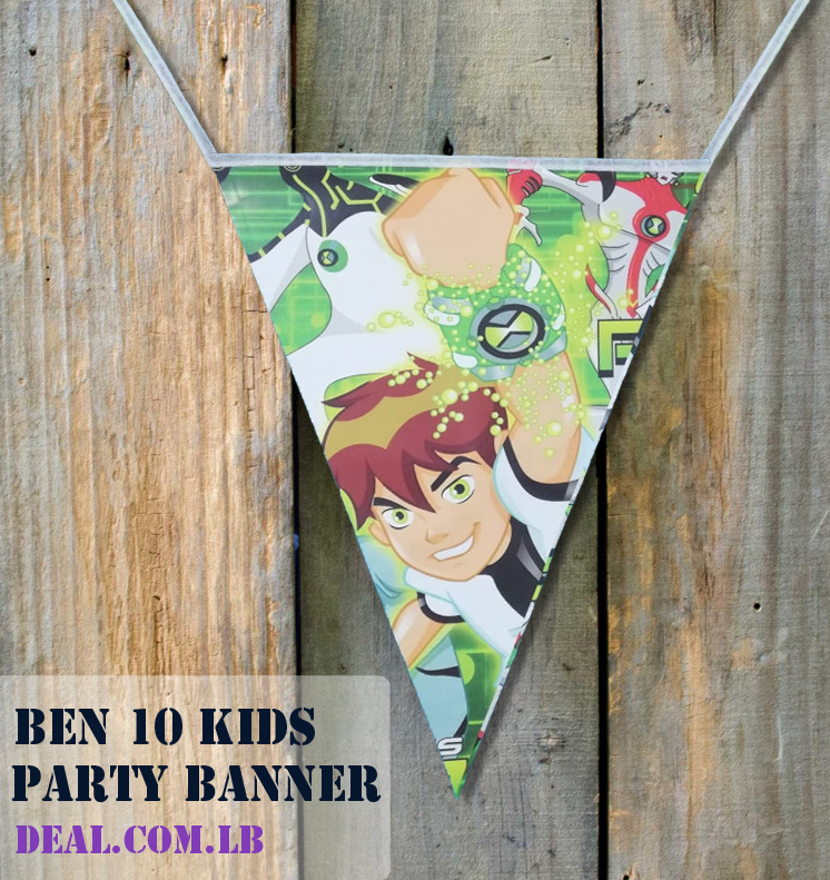 Ben 10 Kids Party Banner
