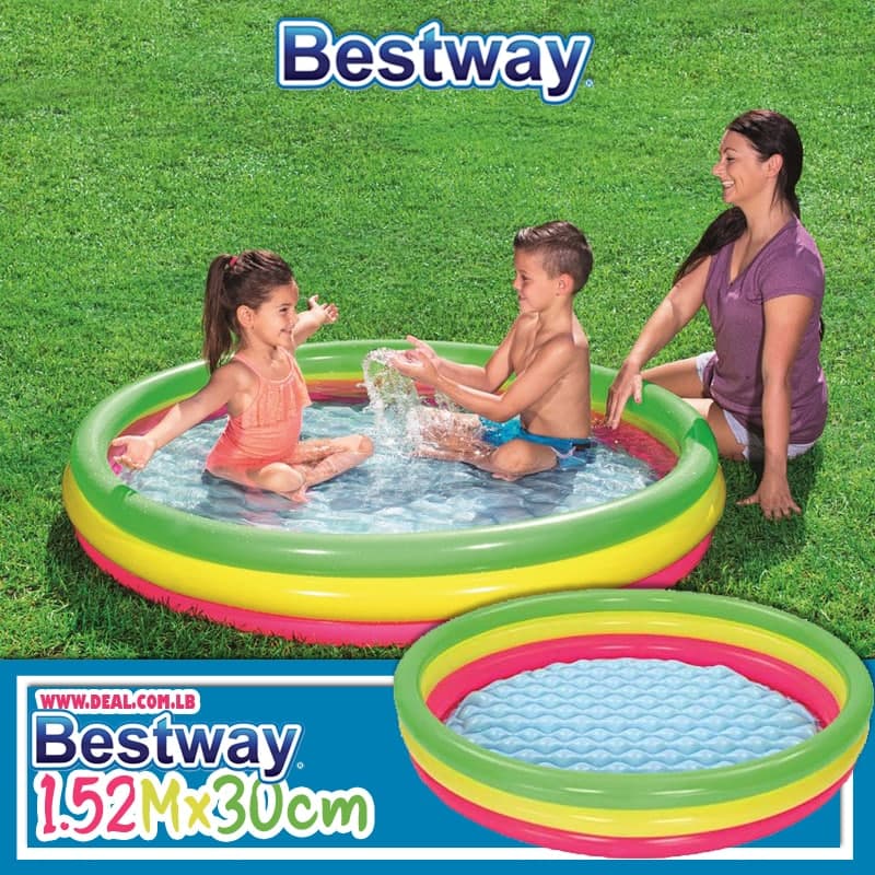 Bestway colorful Inflatable pool 152*30cm 51103