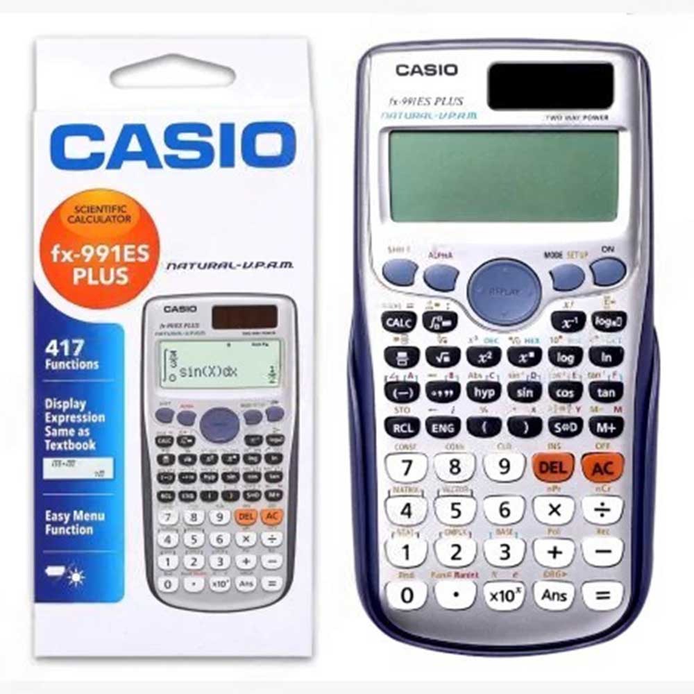 CASIO Scientific Calculator Natural V.P.A.M 2 Way Power 417 Functions