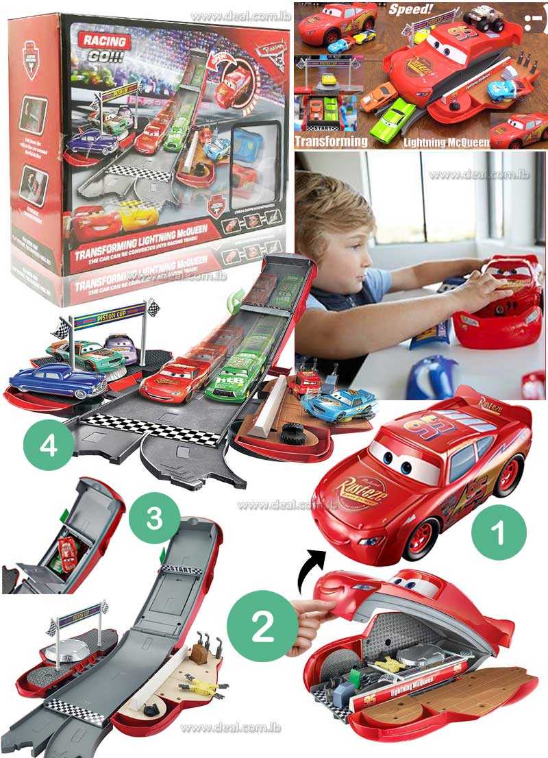 Cars Transforming Mc Queen Multi Color