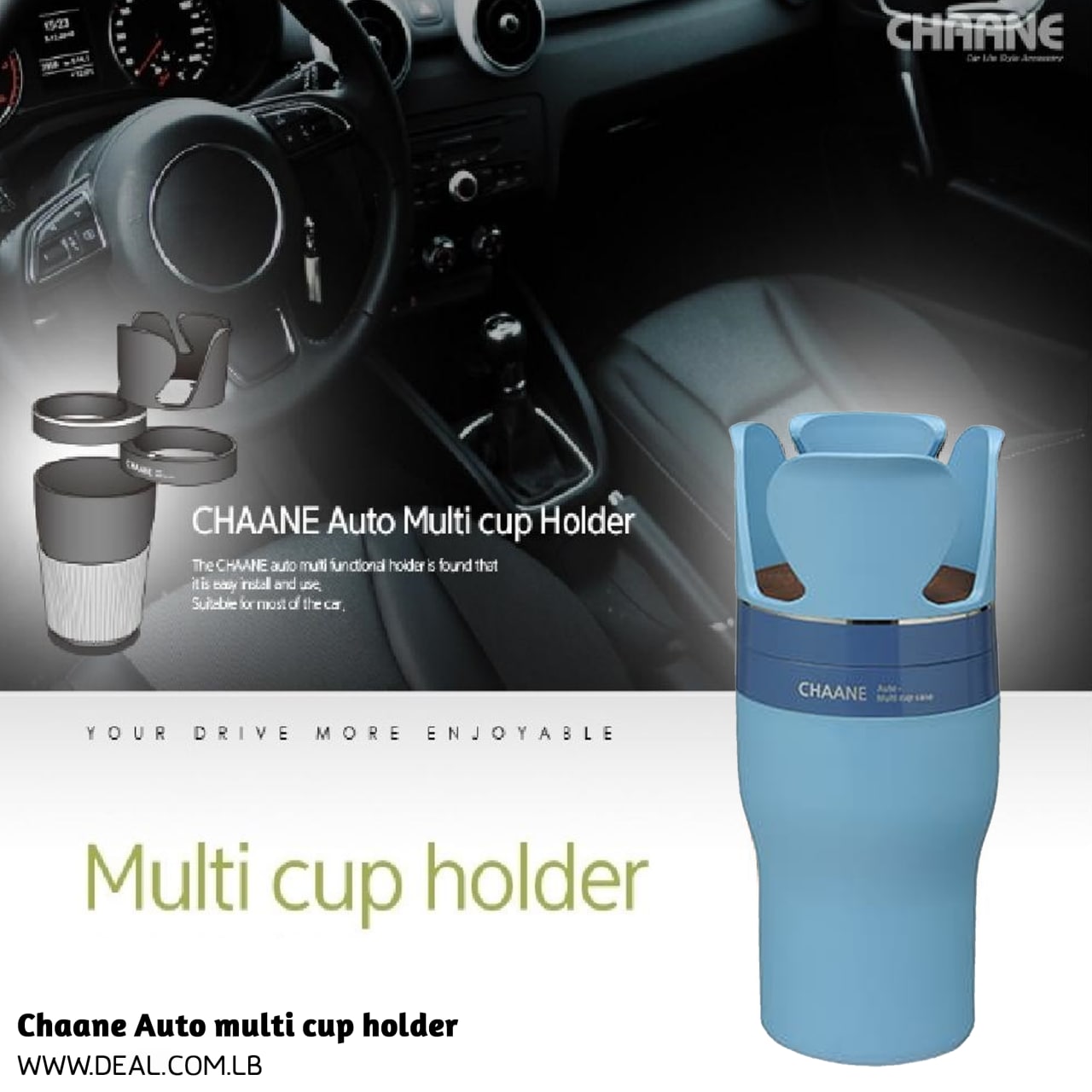 Chaane Auto Multi Cup Holder