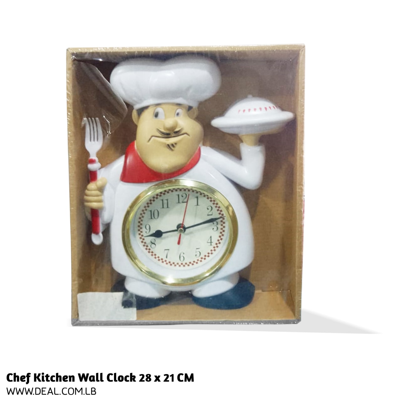 Chef Kitchen Wall Clock 28 X 21 CM