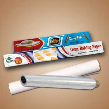 Cling film & oven baking paper