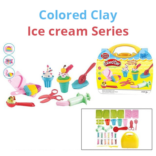 Colored Clay Ice Cream Series