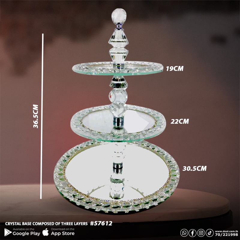 Crystal base composed of three layers