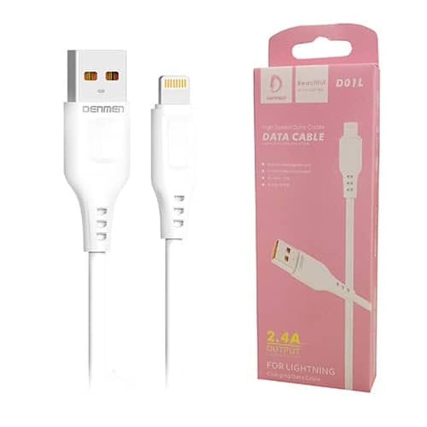 DENMEN data cable pure copper 2.4A fast charging USB cable  i phone data cable