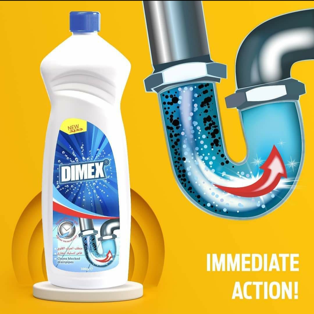 DIMEX CLEANS BLOCKED DRAINPIPES  300 G