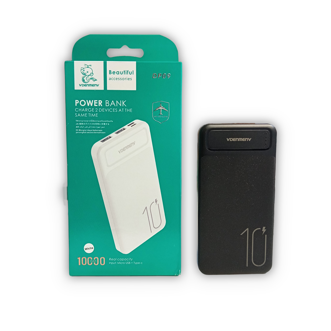 DP09 VDENMENV 10000mAh Power Bank