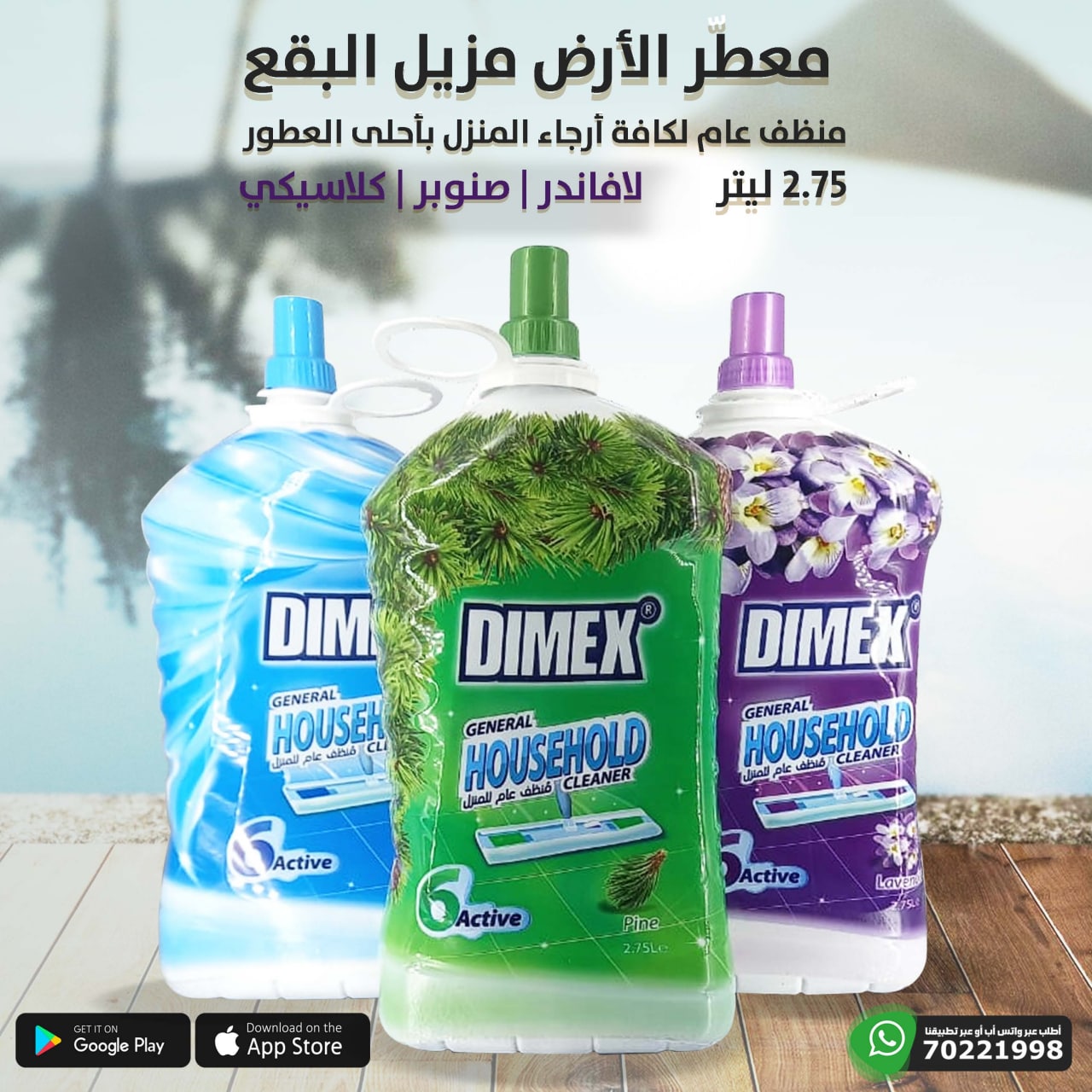 Dimex Generals Household 6 Active 2.75L