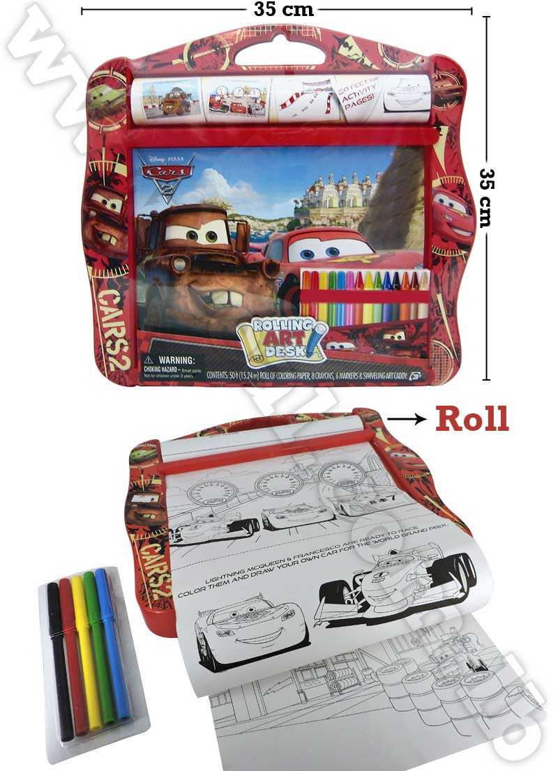 Disney Cars Rolling Art Desk