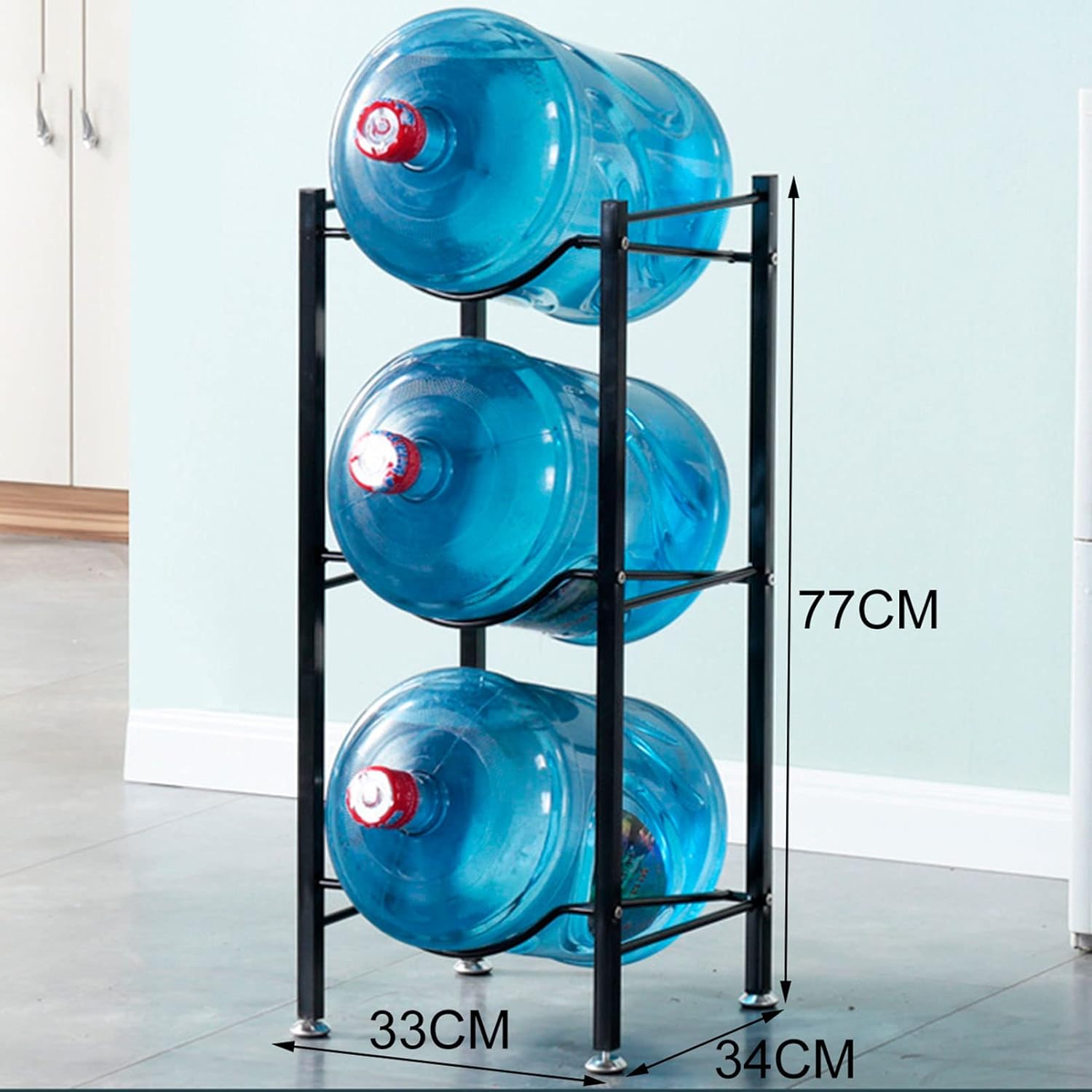 Door high peak 3 Gallon Water Jug Holder Water Bottle Storage Rack, Water Container Stand Shelf, Heavy Duty Dispenser Organizer Water Bottle Buddy Display...