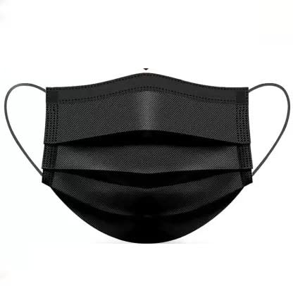 10pcs Earloop Disposable Protective Black Face Masks