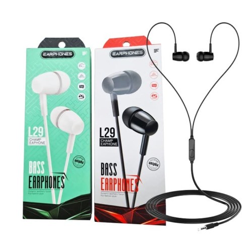 Earphones L29 Champ Bass