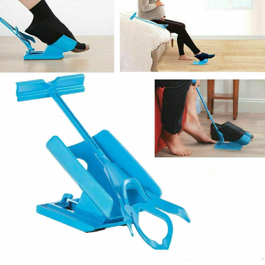 Easy Off Sock Aid Kit Sock Helper Slider Fast & Easy Way To Put On Socks Pregnancy and Injuries Living Tool