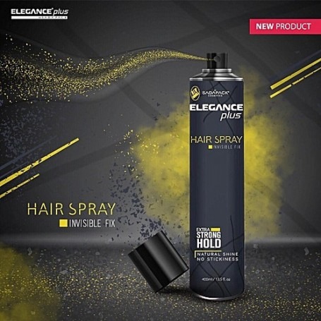 Elegance+Plus+Hair+Spray+Extra+Strong+Hold+Invisible+Fix+400ml