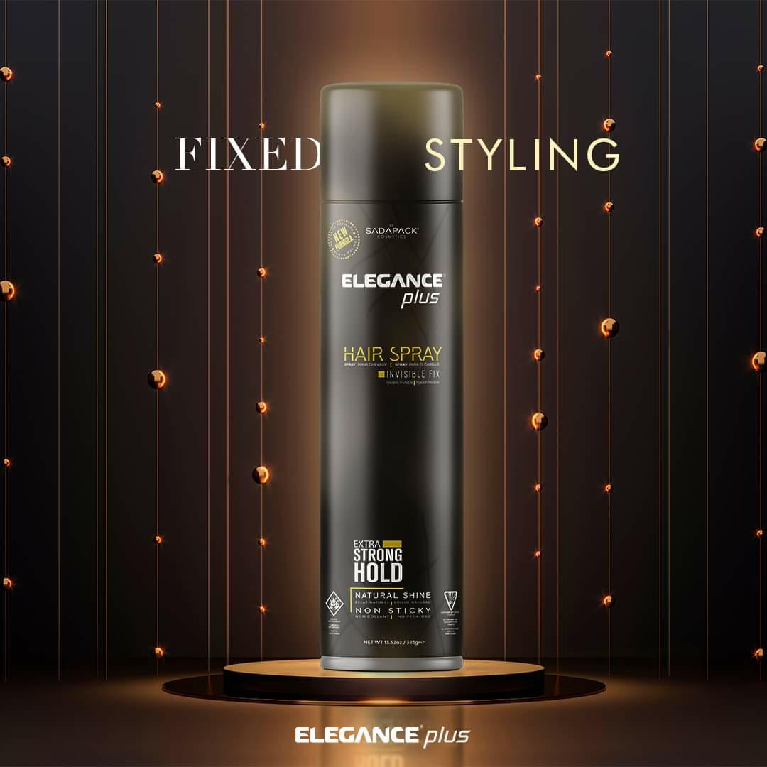 Elegance Plus Hair Spray Extra Strong Hold Invisible Fix 400ml
