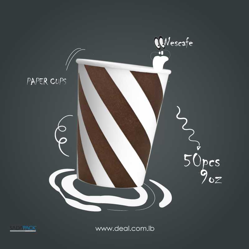 Elsada+50+pcs++Paper+Cups+Disposable+Life+Coffee