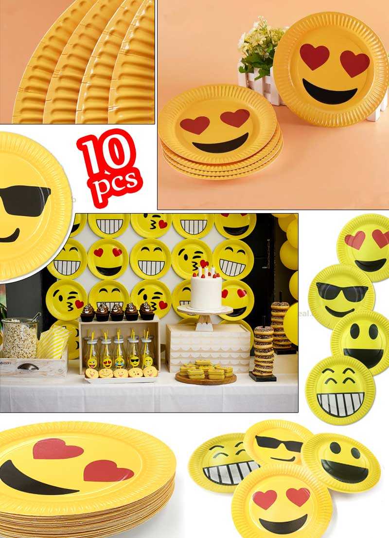 Emoji+Party+Paper+Plates