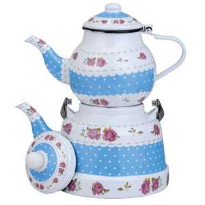 Enamel+Pink+Decorated+Teapot+1.1L+And+2.5L