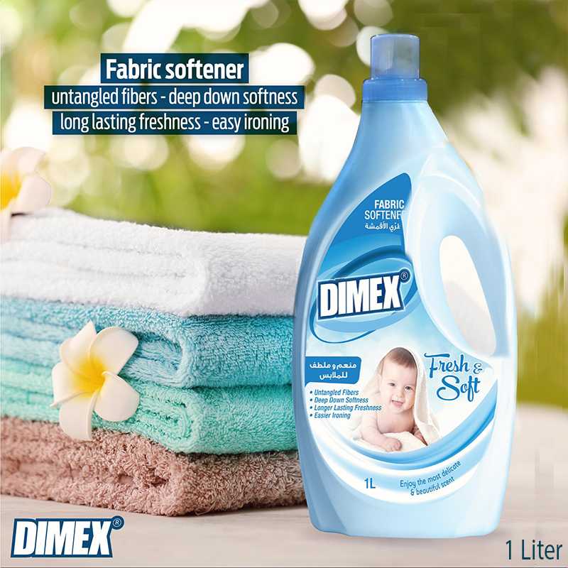 Fabric Softener Dimex 1 Liter   Fresh And Soft