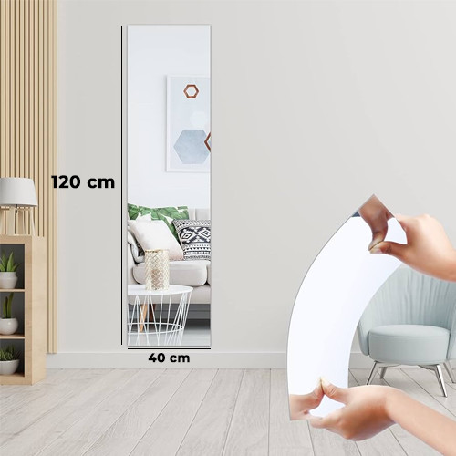 Flexible Shatterproof Wall Mirror 120*40 cm