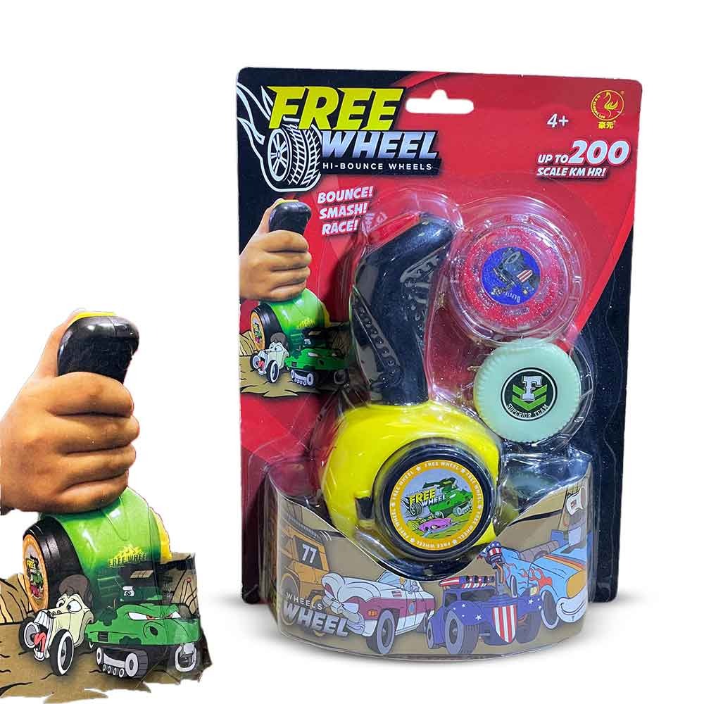 Free Wheel – لعبة قاذف عجلات | High-Speed Launcher Toy for Kids