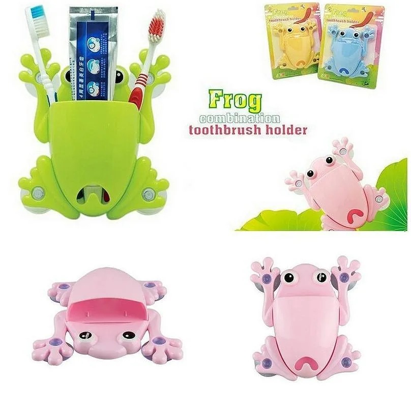 Frog Combination Toothbrush Holder