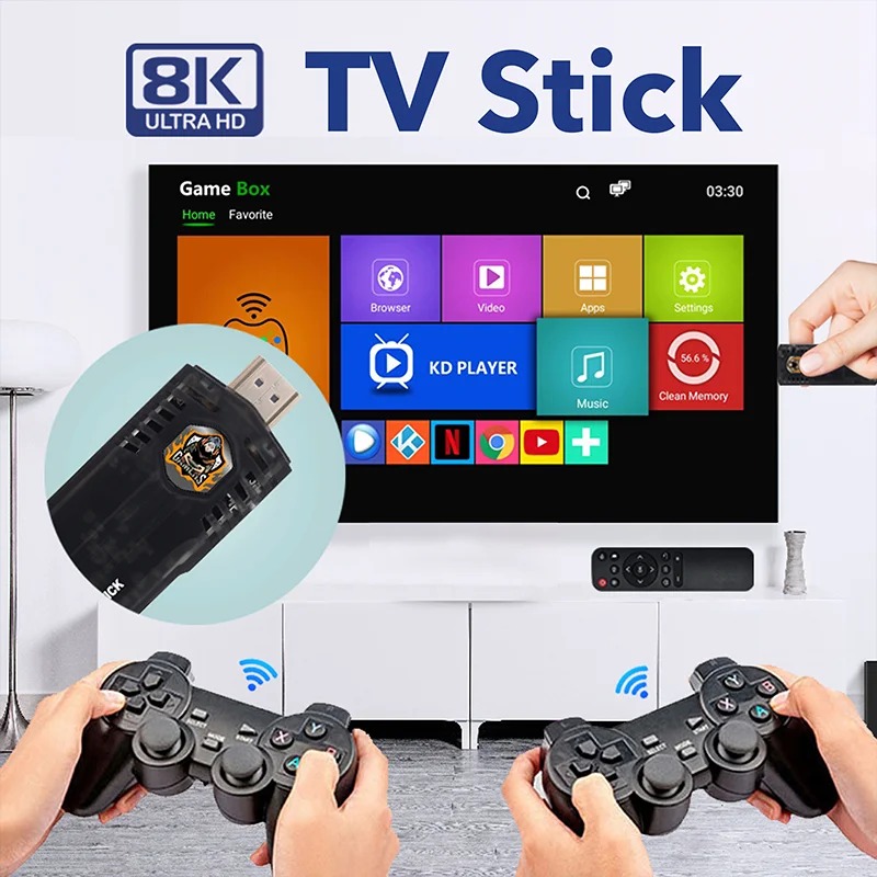 Game Box & TvBox 2 in 1 5G 8K Ultra HD Set-top box GB-5G8K
