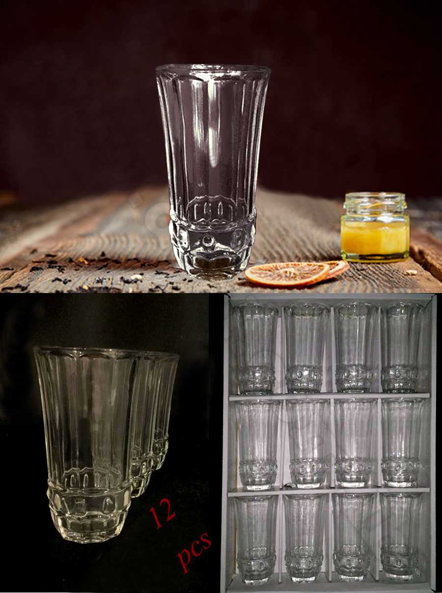High Quality Glassware Set of 12pcs with simple design