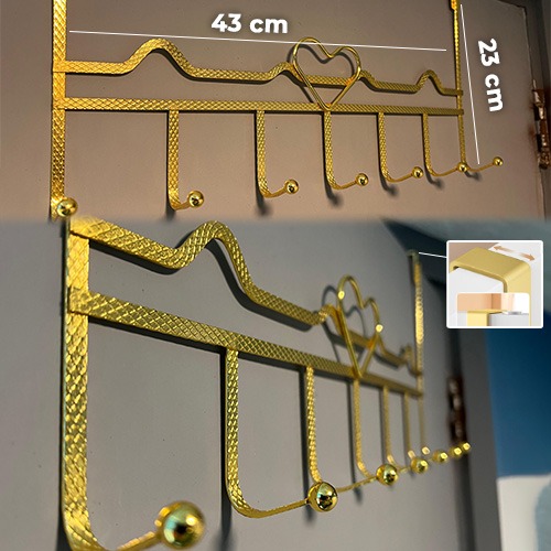 Hook+Storage+Rack+Towel+Hooks+Hangers+Decorative+Hook+Back+of+Door+Hooks+Punch+Hooks+Wardrobe+Hooks+Over+The+Door+Coat+Rack+Over+The+Door+Towel+Rack+Over+The+Door+Hanger+Iron