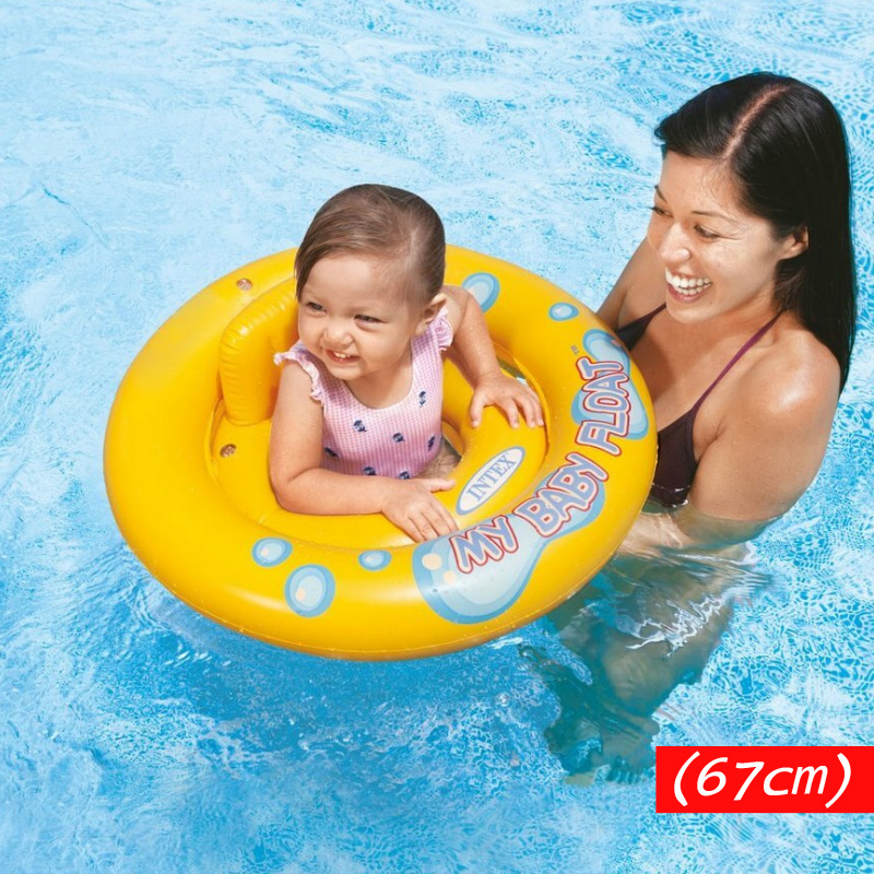 Intex59574NP 6 to 12 month Yellow Inflatable Baby Ring Baby Float