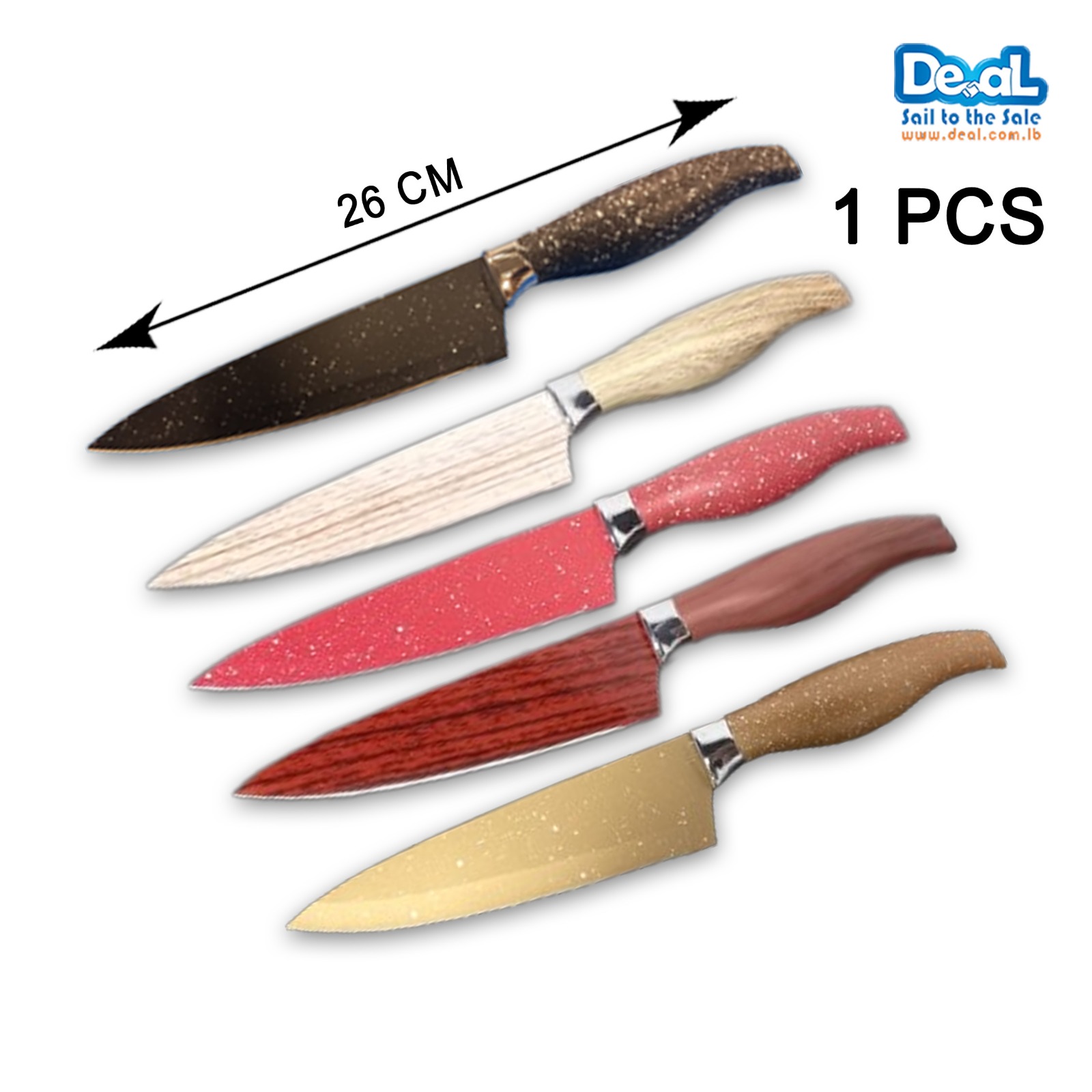 Knife Chef Wooden Style Size 26cm