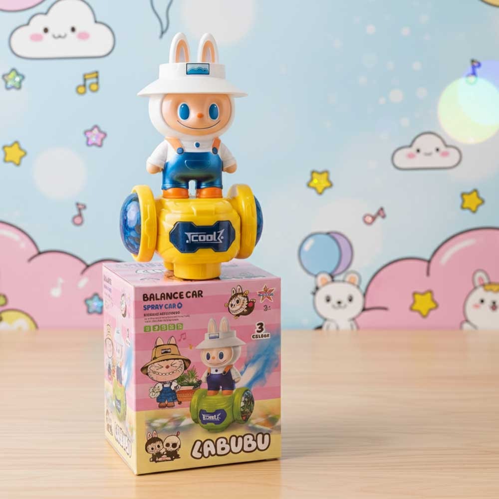 LABUBU Spray Car Toy,Electric Toys Series