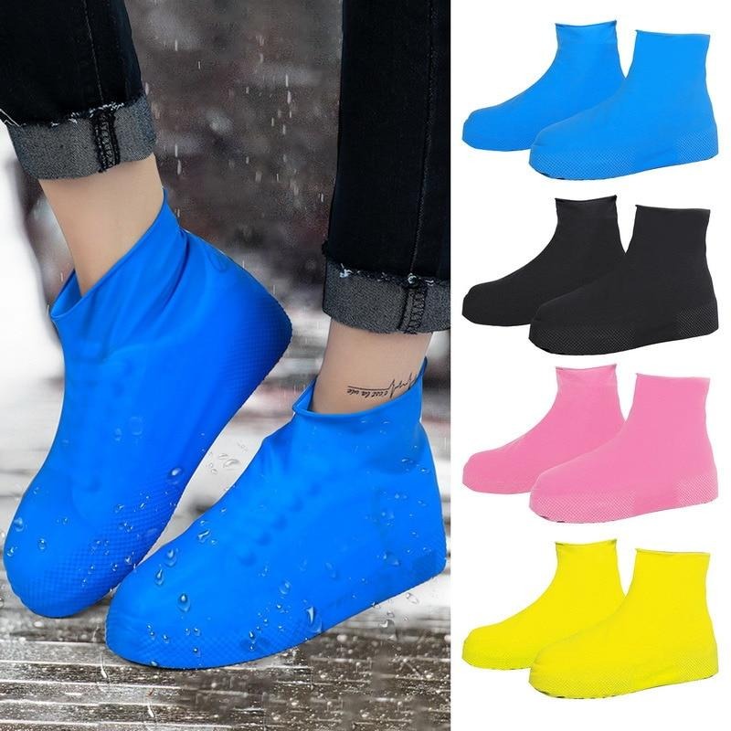 Large 41-47 1Pair Latex Waterproof Portable Shoe Covers