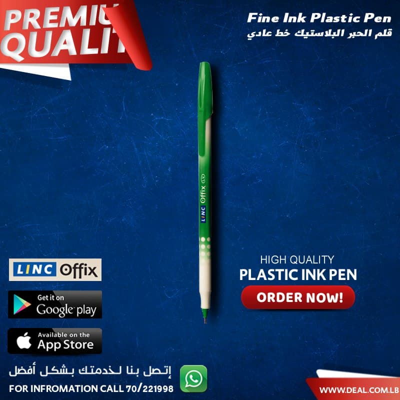 Linc+Offix+Green+Ball+Pen