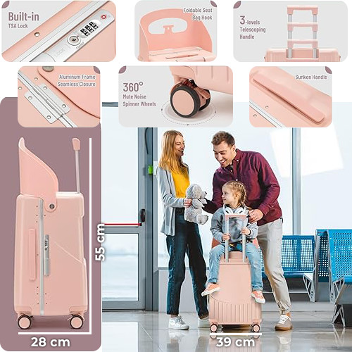 Luggage Children's Multifunctional Boarding Box ABS + PC Trolley Case Large-capacity Password Box 20 Inches Suitcase