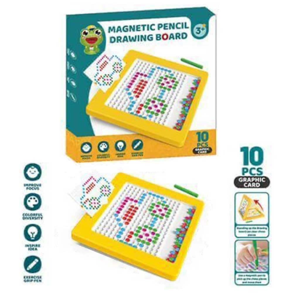 لوح رسم مغناطيسي + 10 كروت – Magnetic Drawing Board