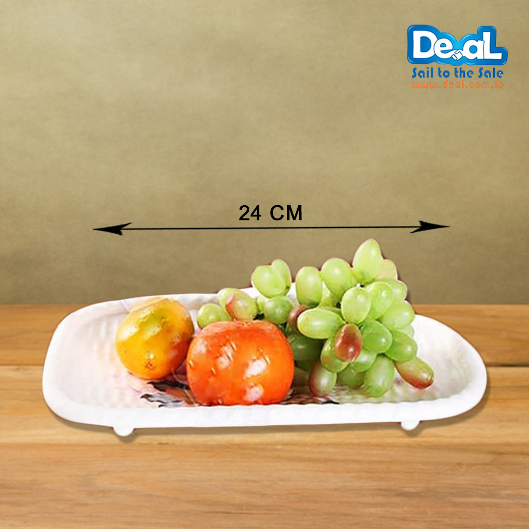 Melamine Plastic Plate Serving Fruit Medium Size