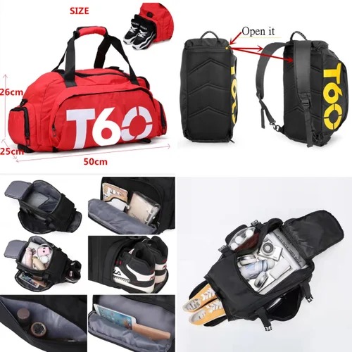 Men Women Outdoor Sport Bags T60 Waterproof luggage travel Bag Gym Sport Backpack Multifunctional Sports Bag
