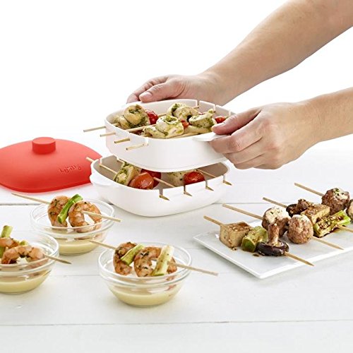 Mini Kebab Maker 10 Wooden Skewers