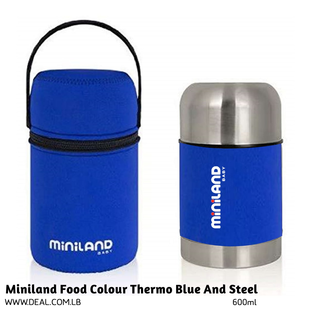 Miniland Food Color Thermo Blue And Steel