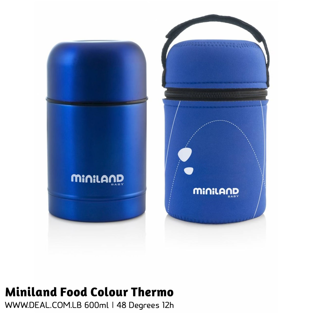 Miniland Food Color Thermo Navy