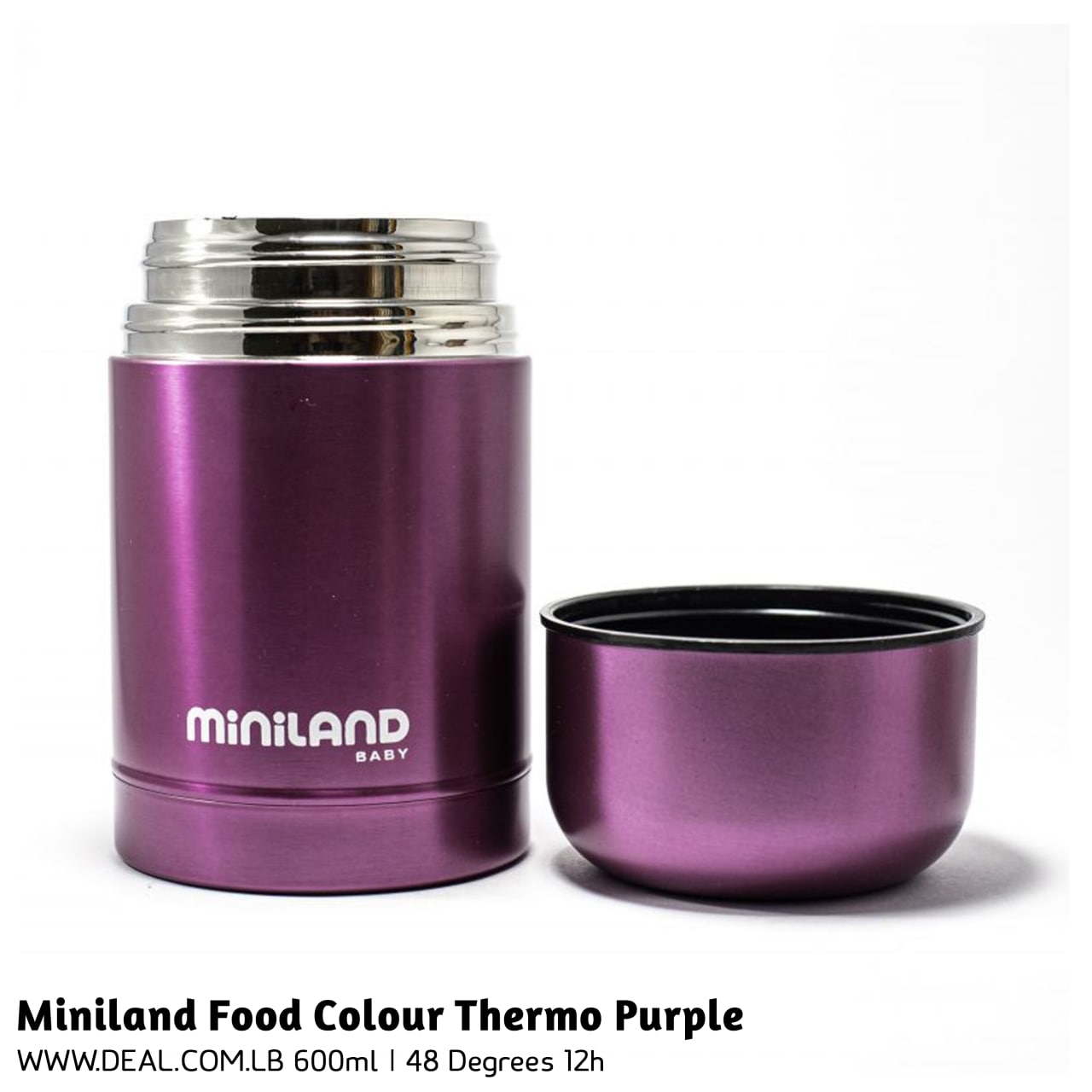 Miniland Food Colour Thermo Purple