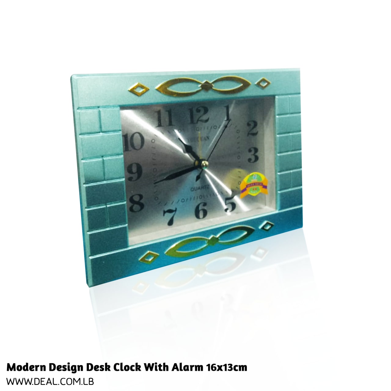 Modern Design Desk Clock With Alarm 16x13cm